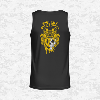 Face Life with a Smile #2 | DRIFIT Sleeveless, Tank, Sleeveless Hoodie