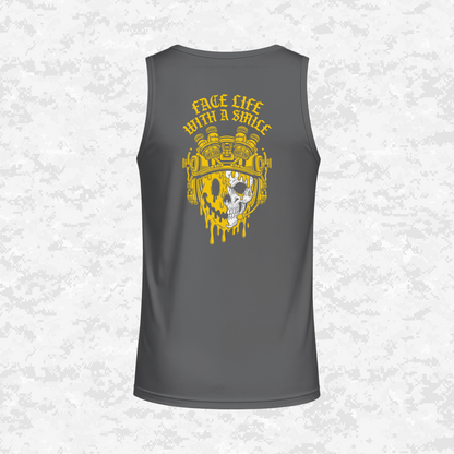 Face Life with a Smile #2 | DRIFIT Sleeveless, Tank, Sleeveless Hoodie