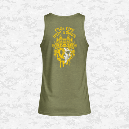 Face Life with a Smile #2 | DRIFIT Sleeveless, Tank, Sleeveless Hoodie