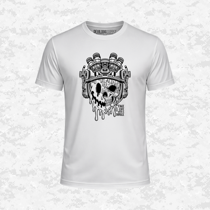 Face Life with a Smile | Tactical Skull | DRIFIT Shirt