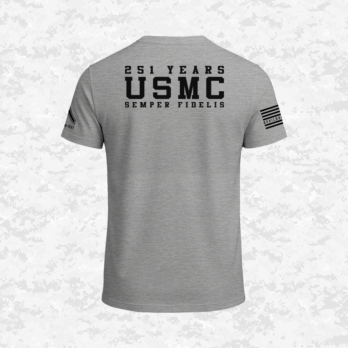 Born in a Bar | Forged to Serve | USMC 251 Years | Customizable Ranks Edition | T-shirt
