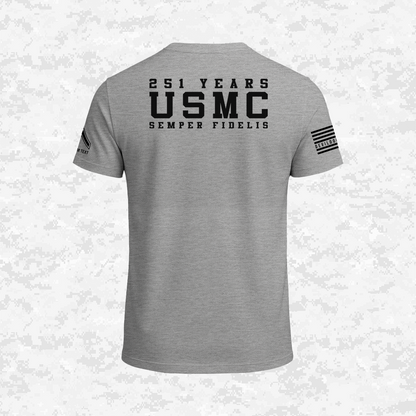 Born in a Bar | Forged to Serve | USMC 251 Years | Customizable Ranks Edition | T-shirt