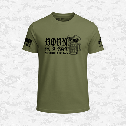 Born in a Bar | The Leatherneck Mug | Customizable Ranks Edition | T-shirt