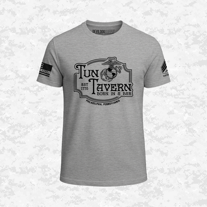 Born in a Bar | Forged to Serve | USMC 251 Years | Customizable Ranks Edition | T-shirt