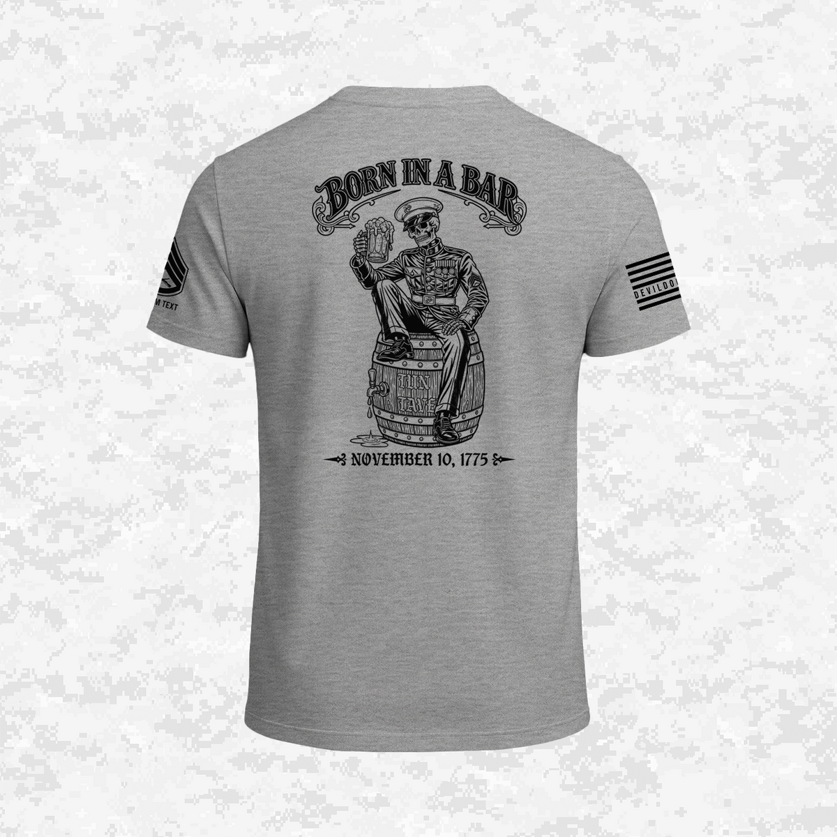 Born in a Bar #2, Customizable Ranks Edition | T-shirt