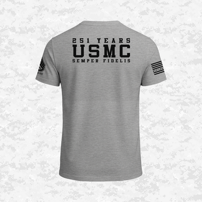 Born in a Bar | Forged to Serve | USMC 251 Years | Customizable Ranks Edition | T-shirt