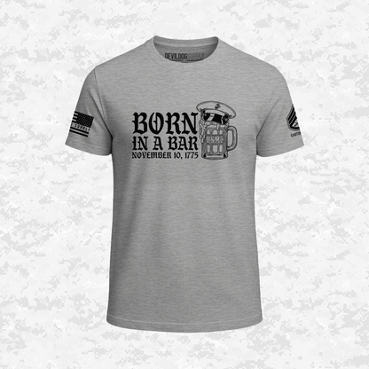 Born in a Bar | The Leatherneck Mug | Customizable Ranks Edition | T-shirt