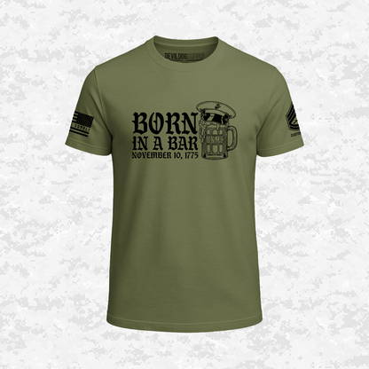 Born in a Bar | The Leatherneck Mug | Customizable Ranks Edition | T-shirt