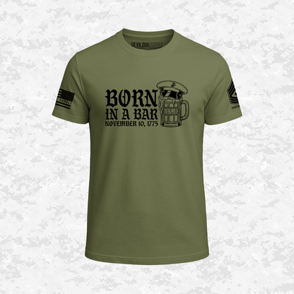Born in a Bar | The Leatherneck Mug | Customizable Ranks Edition | T-shirt