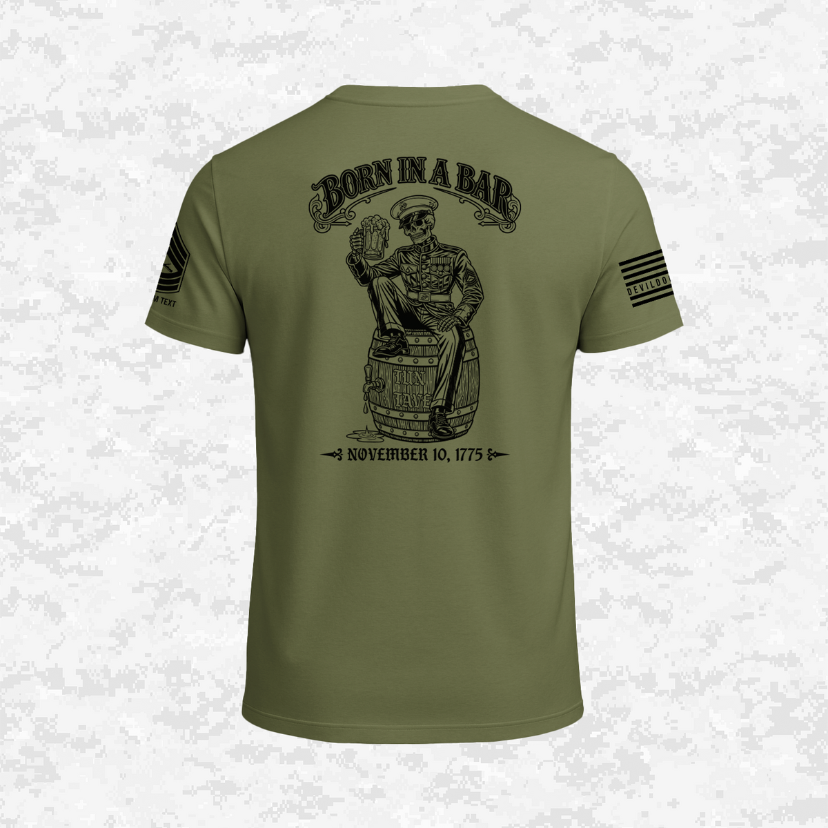 Born in a Bar #2, Customizable Ranks Edition | T-shirt