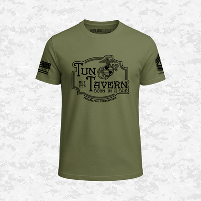 Born in a Bar | Forged to Serve | USMC 251 Years | Customizable Ranks Edition | T-shirt