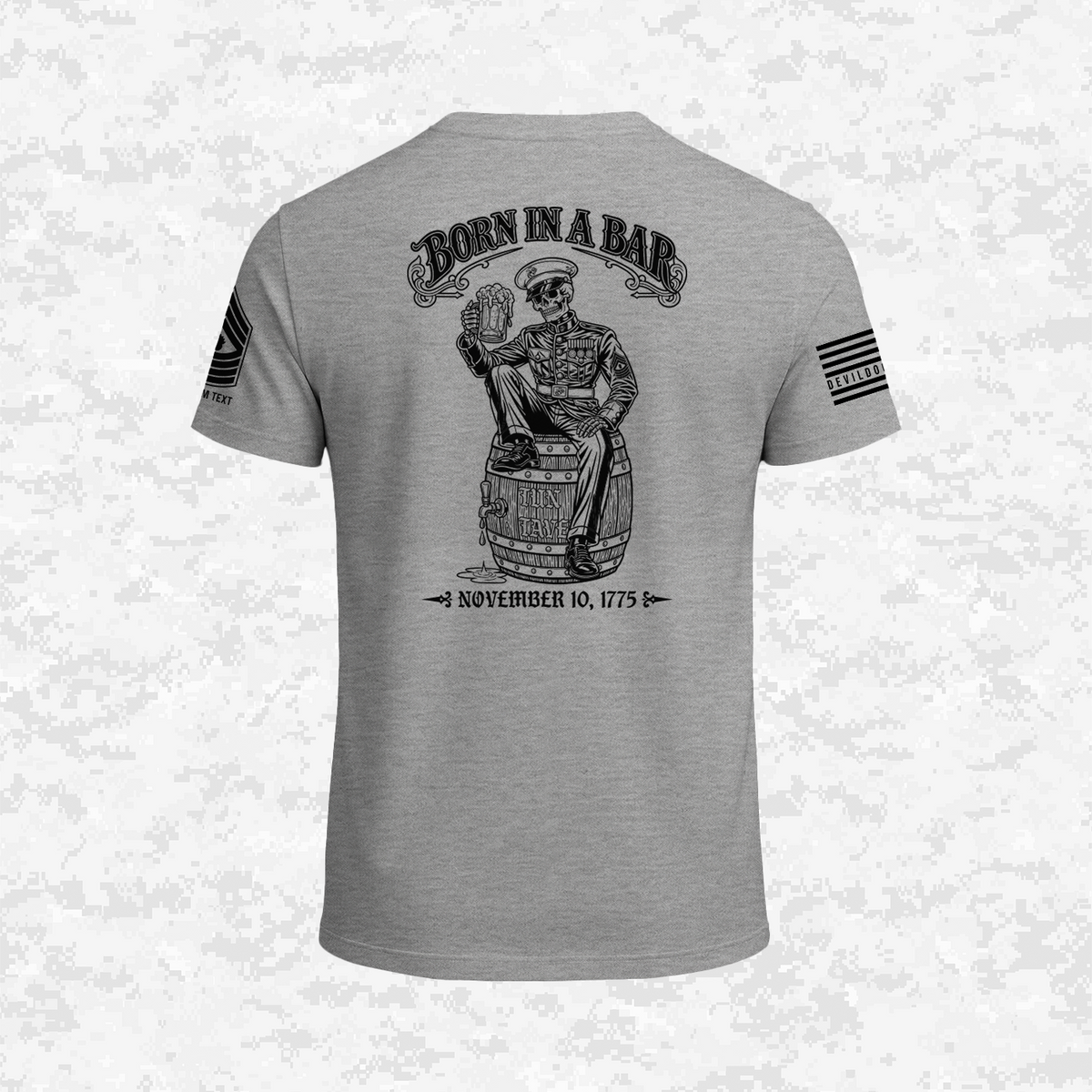 Born in a Bar #2, Customizable Ranks Edition | T-shirt