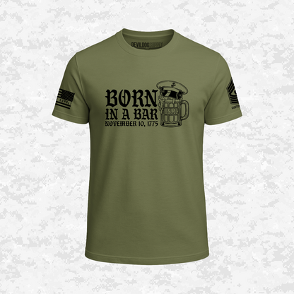 Born in a Bar | The Leatherneck Mug | Customizable Ranks Edition | T-shirt