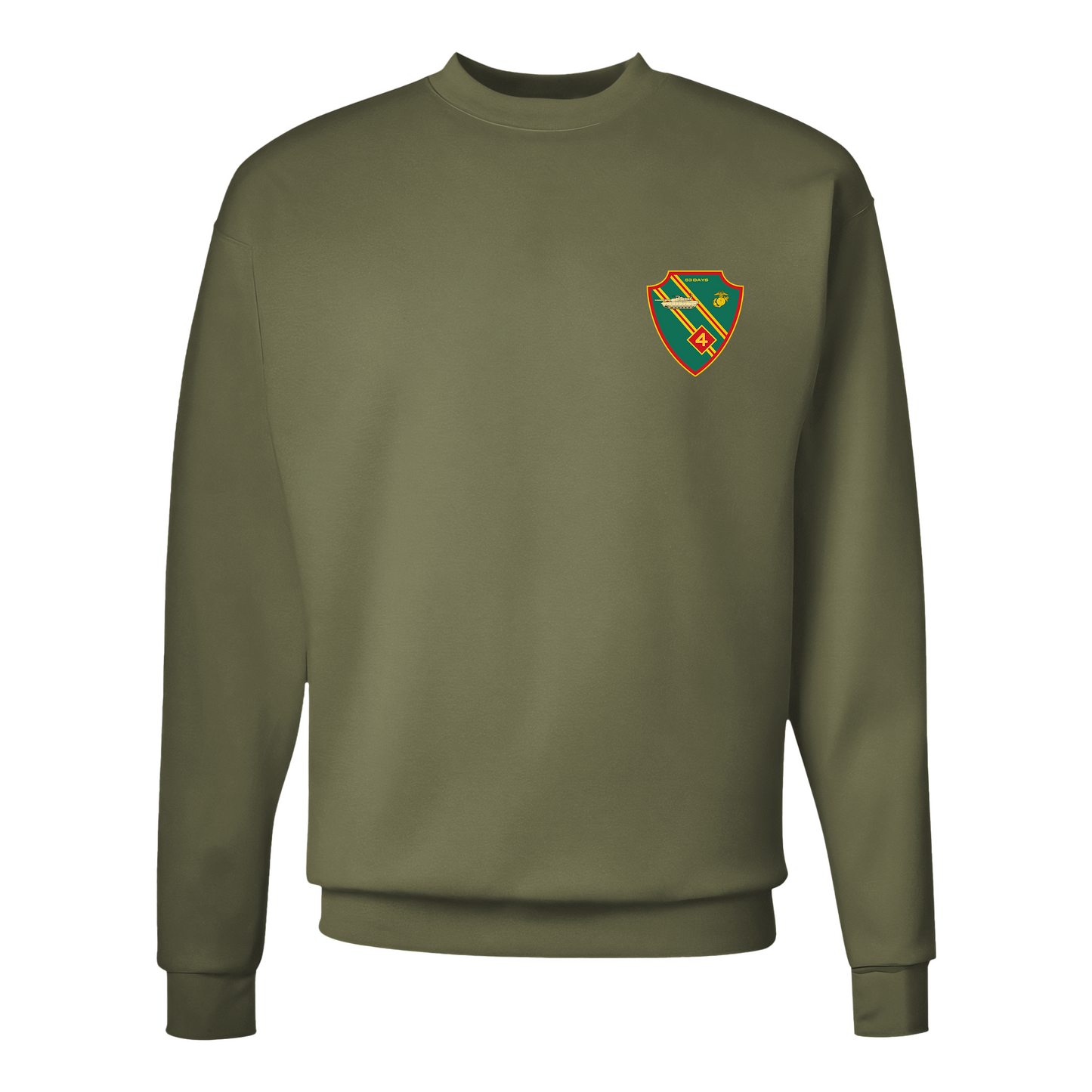 4th Tank Battalion, "53 Days", USMC, United States Marine Corps Sweatshirt