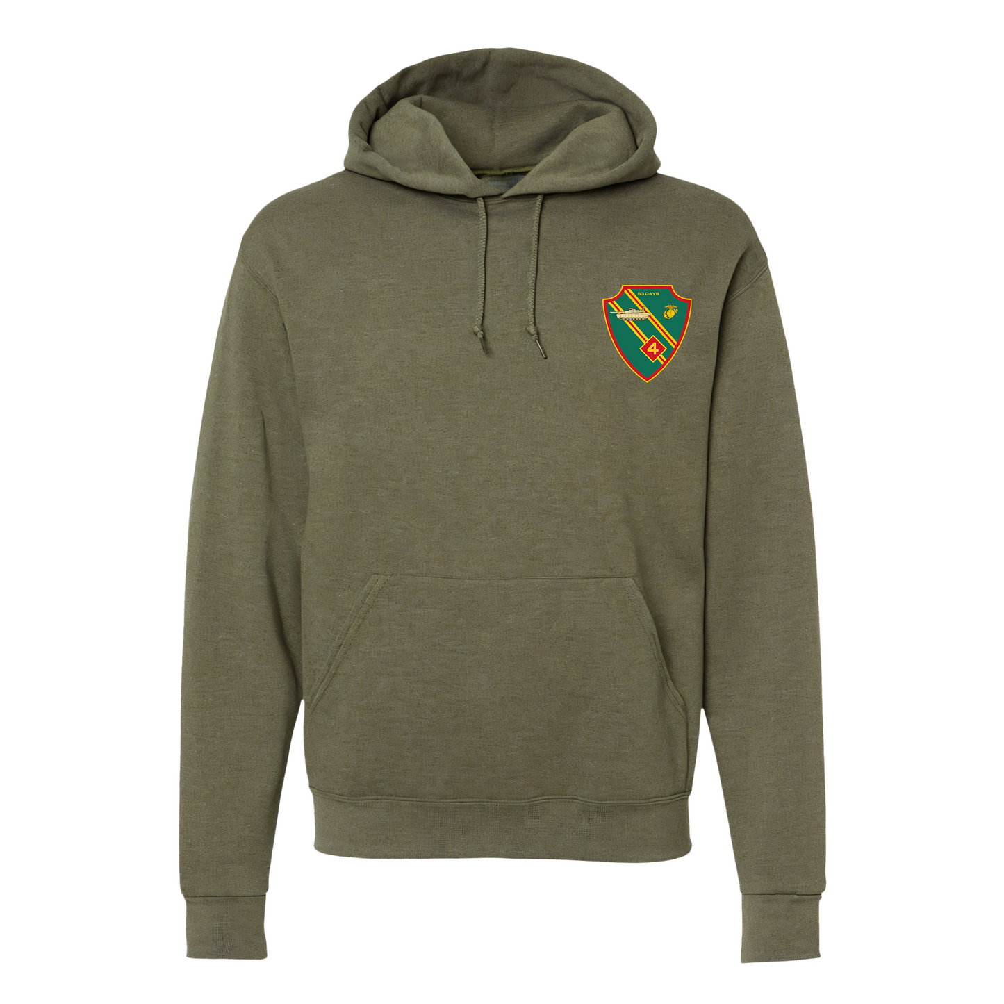 4th Tank Battalion, "53 Days", USMC, United States Marine Corps Hoodie