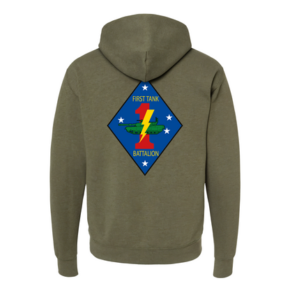 1st Tank Battalion Unit "1st tanks", USMC Hoodie