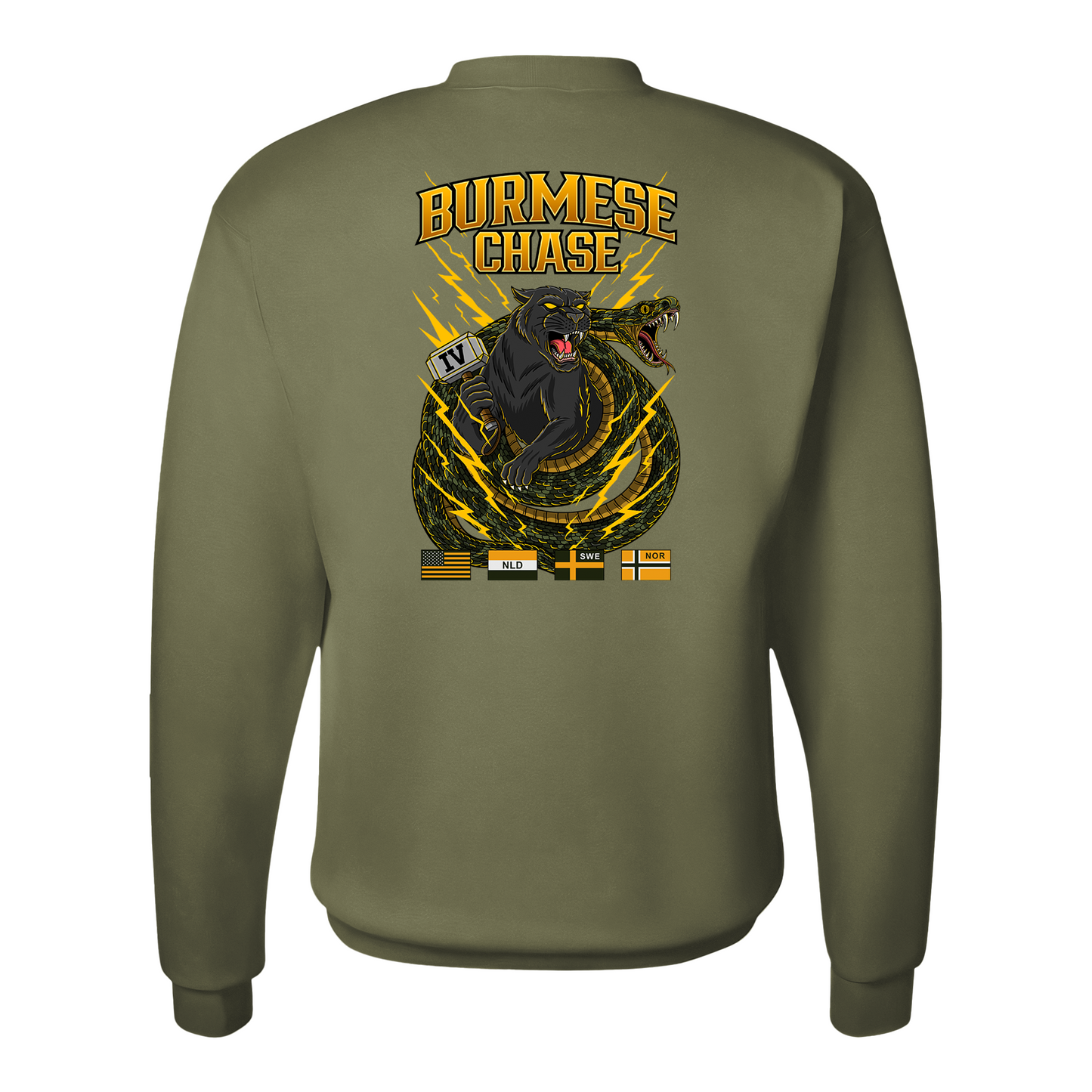 Burmese Chase, Special Edition, 4th ANGLICO, Sweatshirt