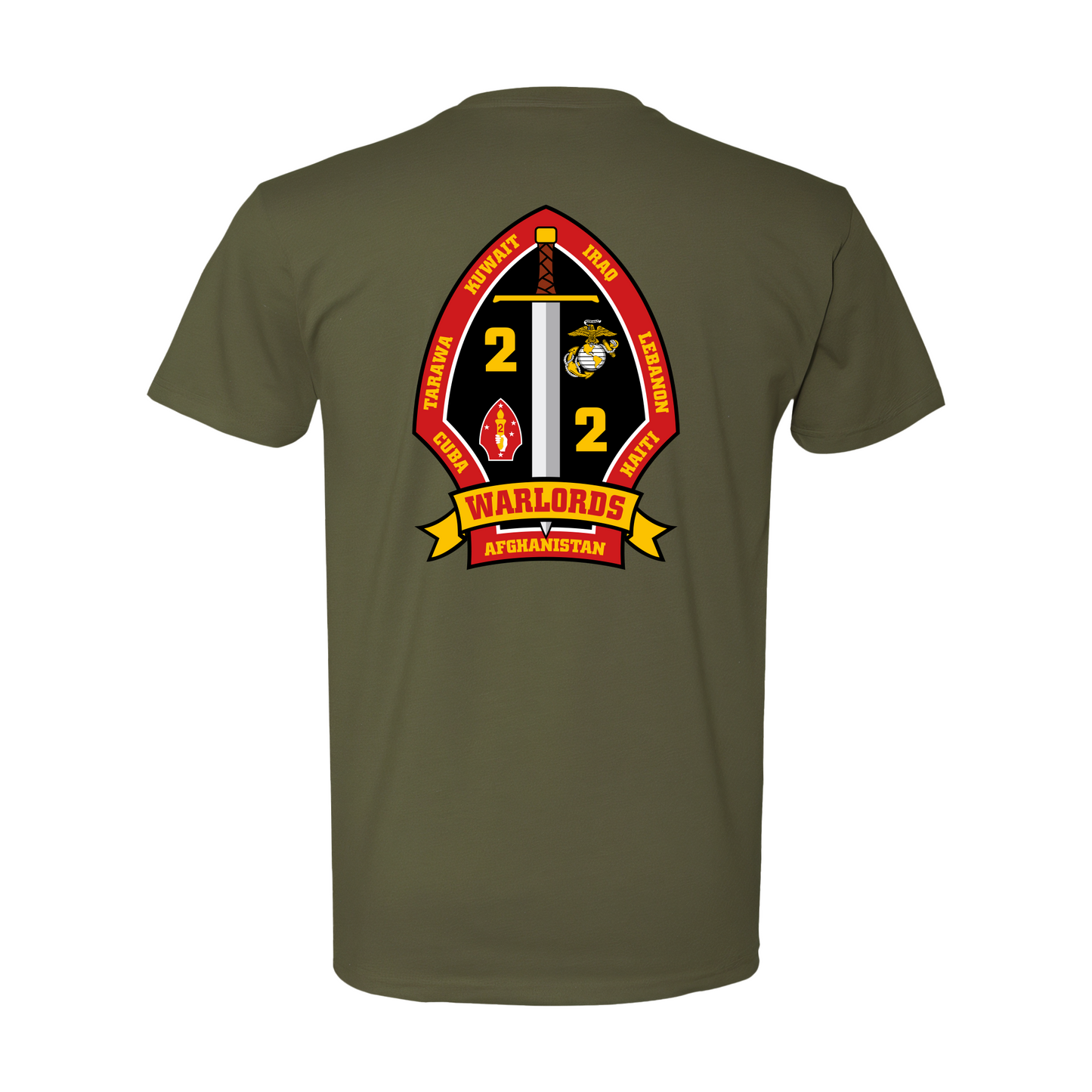 2nd Battalion 2nd Marines Unit "Warlords" Shirt #1