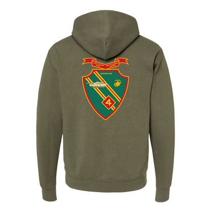 4th Tank Battalion, "53 Days", USMC, United States Marine Corps Hoodie