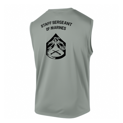 E6 Staff Sergeant of Marines DRIFIT Sleeveless, Tank, Sleeveless Hoodie #1