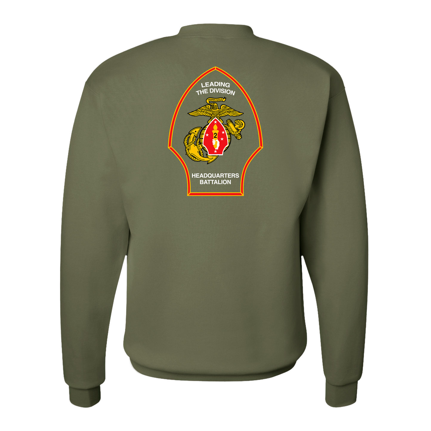 Headquarters Battalion 2nd Marine Division Unit ¨ The Silent Second¨ Sweatshirts