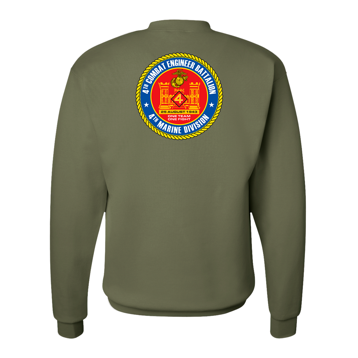 4th Combat Engineer Battalion Unit ¨One Team, One Fight¨ Sweatshirts #1