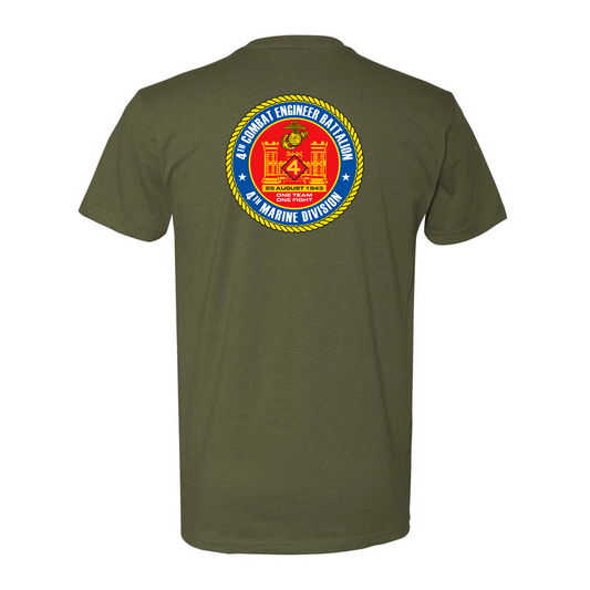4th Combat Engineer Battalion Unit ¨One Team, One Fight¨ #1 | T-shirt
