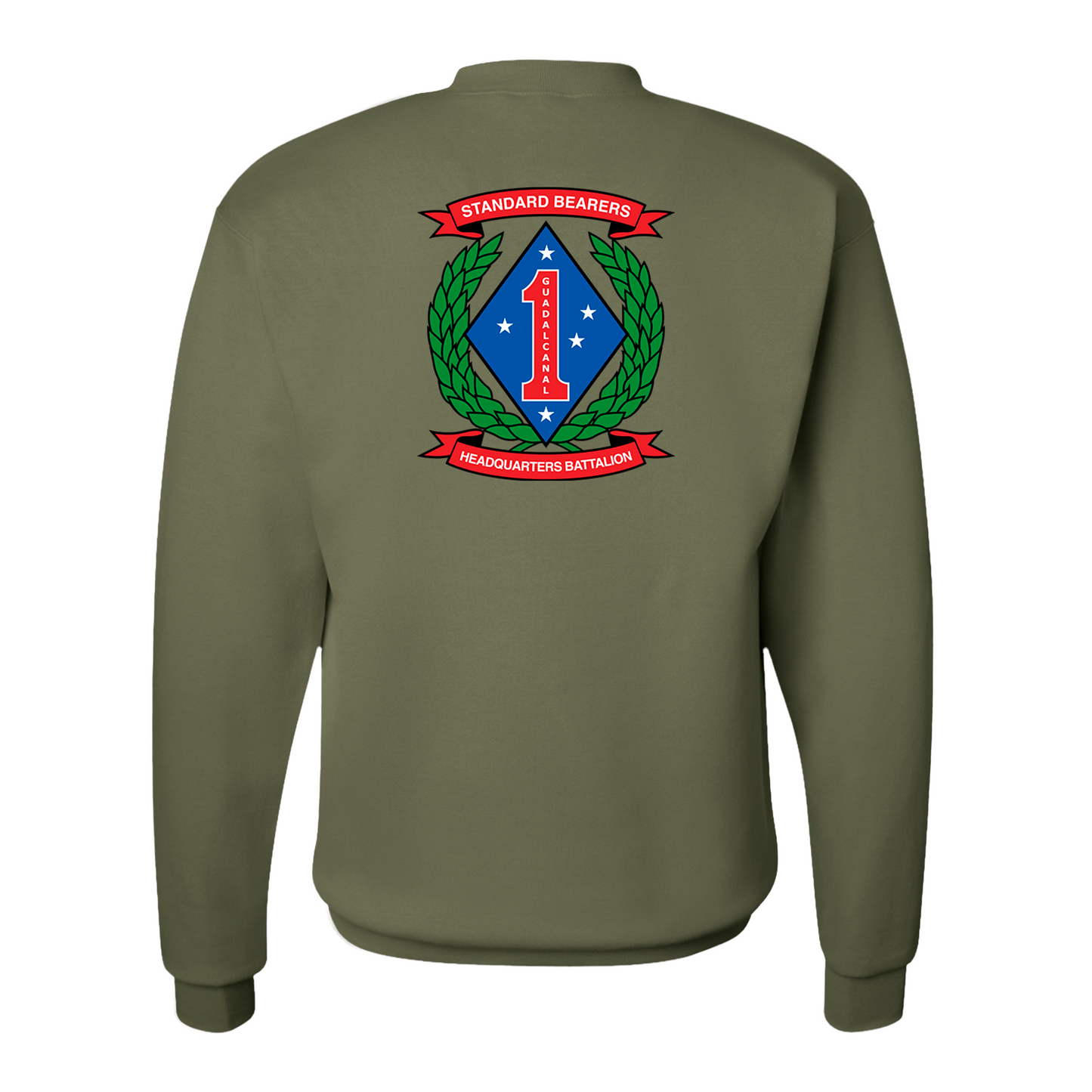 Headquarters Battalion 1st Marine Division Unit ¨Standard Bearers¨ Sweatshirts