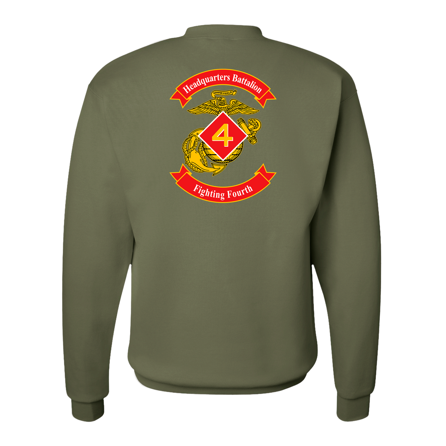 Headquarters Battalion 4th Marine Division Unit ¨Fighting Fourth¨ Sweatshirts