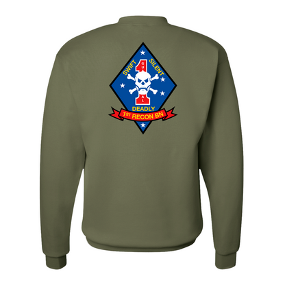 1st Reconnaissance Battalion Unit ¨Swift, Silent, Deadly¨ Sweatshirts