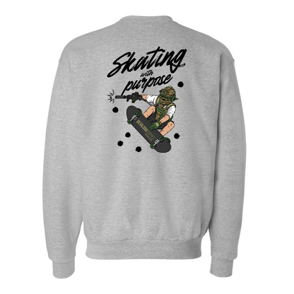 Skating With Purpose - Marine in Skate (marpat forest) Sweatshirt