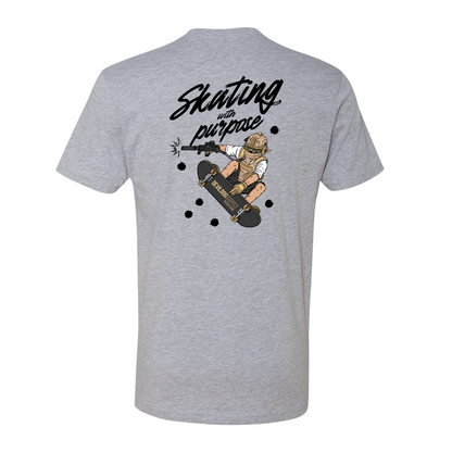 Skating With Purpose - Marine in Skate (marpat desert) Shirt