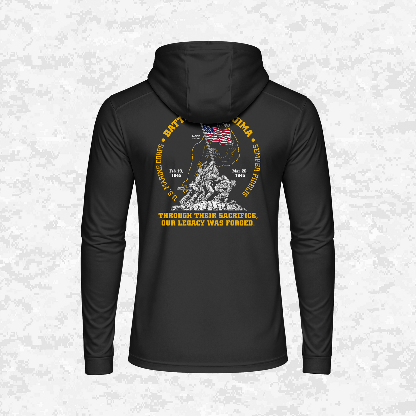 Iwo Jima | Forged Legacy | DRIFIT Long sleeve, Hoodie