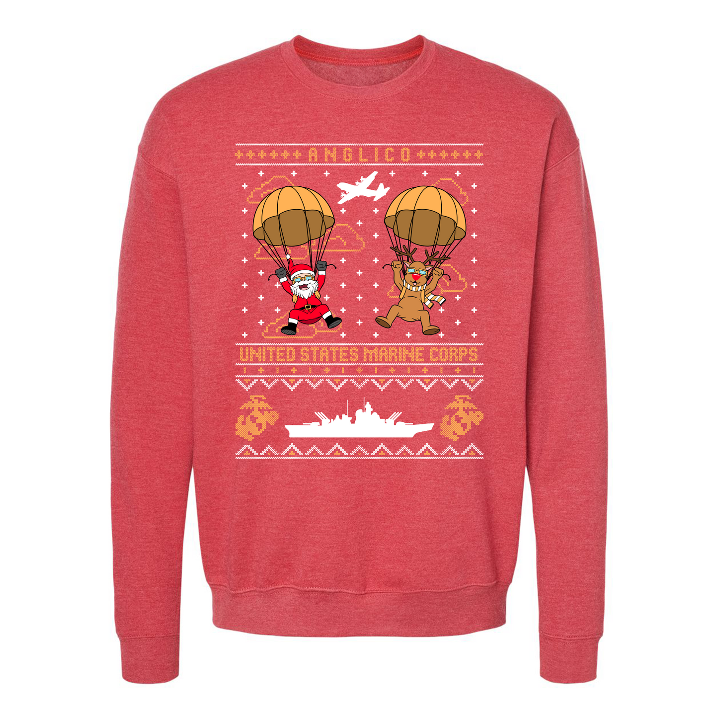 ANGLICO United States Marine Corps Ugly Christmas Sweaters