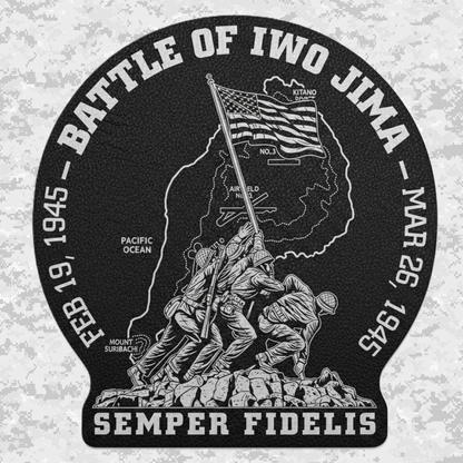 Iwo Jima | Forged Legacy | Leather Patch | Velcro Backed