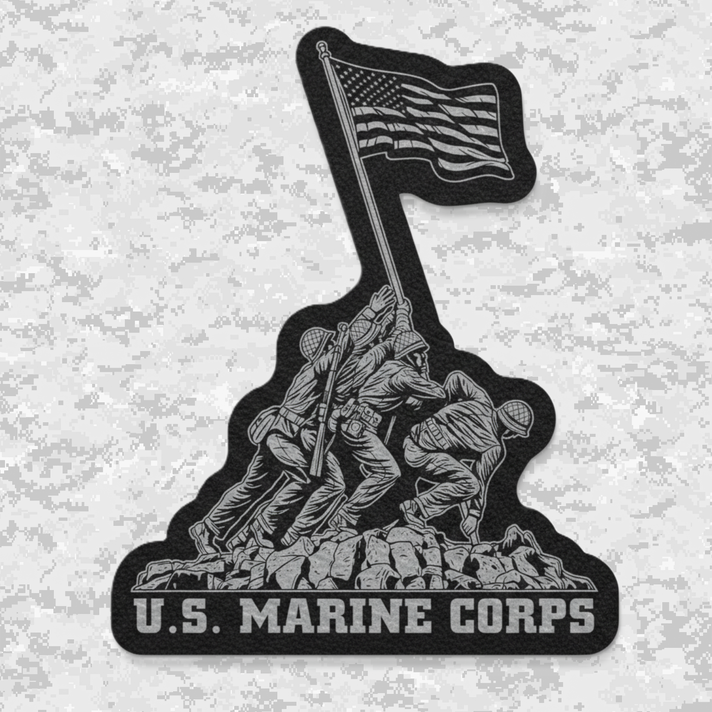 Iwo Jima | Semper Fi | Leather Patch | Velcro Backed