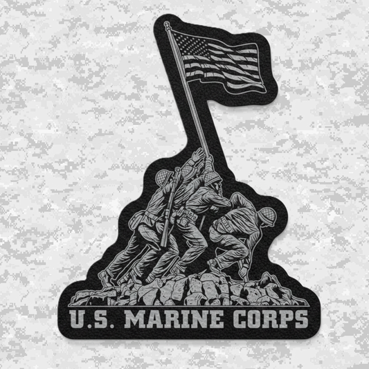 Iwo Jima | Semper Fi | Leather Patch | Velcro Backed