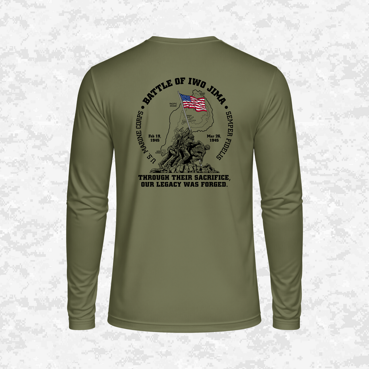 Iwo Jima | Forged Legacy | DRIFIT Long sleeve, Hoodie