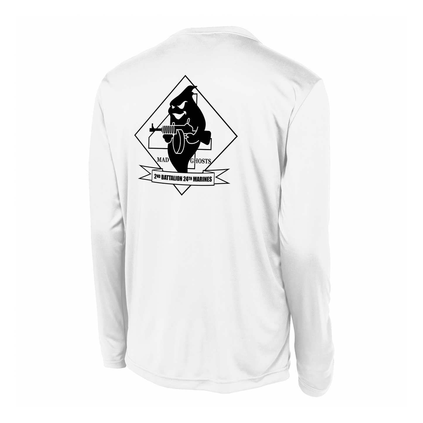 2nd Battalion 24th Marines Unit "The Mad Ghosts" #2 DRIFIT Long sleeve, Hoodie