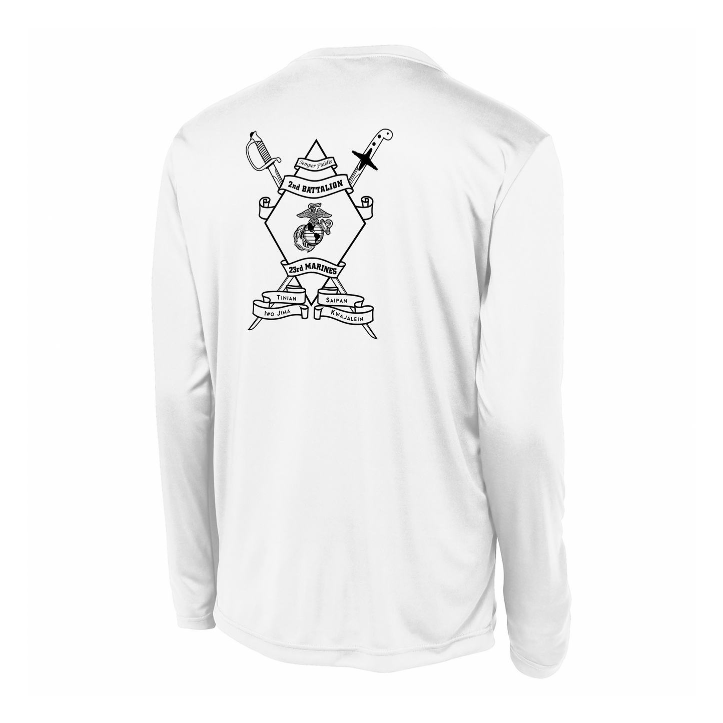 2nd Battalion 23rd Marines Unit "Prepared and Professional" #2 DRIFIT Long sleeve, Hoodie