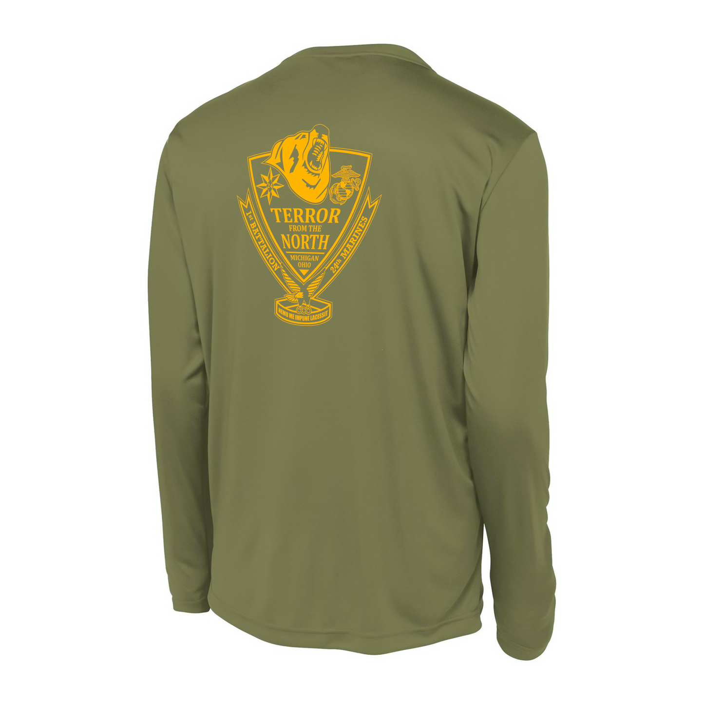 1st Battalion 24th Marines Unit "The Terror from the North" DRIFIT Long sleeve, Hoodie