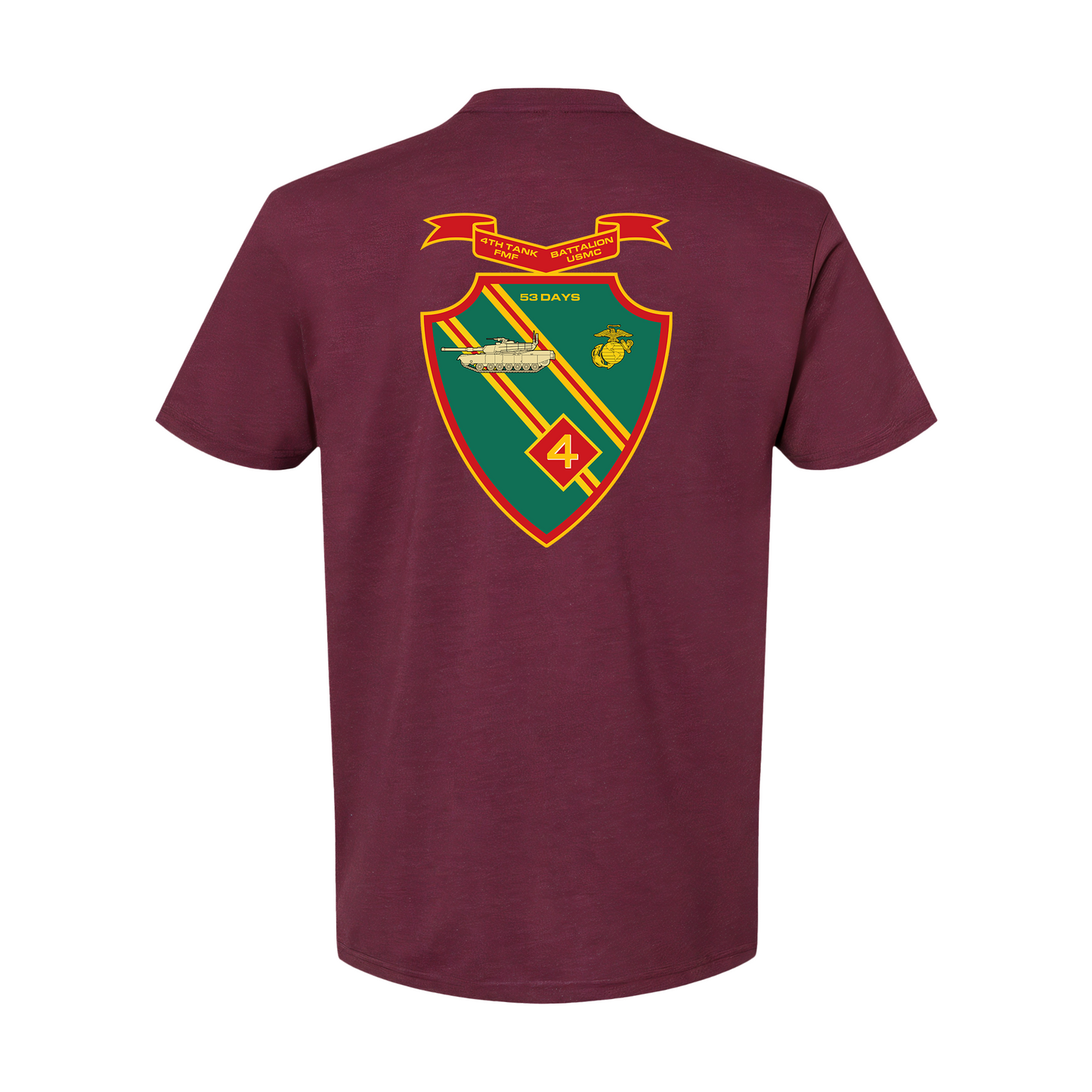 4th Tank Battalion, "53 Days", USMC, United States Marine Corps T-Shirt