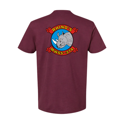 MWSS-374 "RHINO'S", Marine Wing Support Squadron-374, T-Shirt