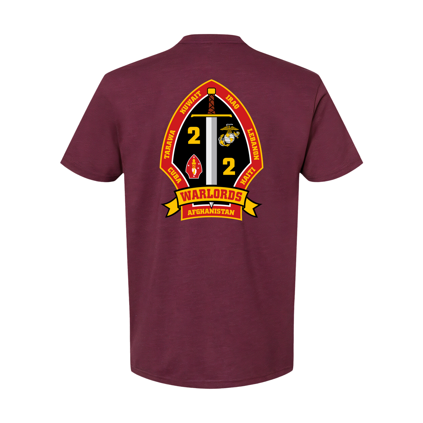 2nd Battalion 2nd Marines Unit "Warlords" Shirt #1