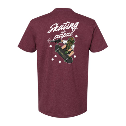Skating With Purpose - Marine in Skate (marpat forest) Shirt