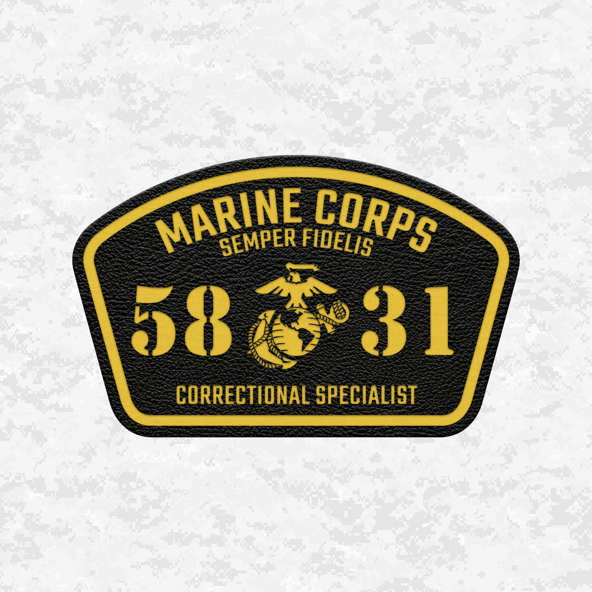MOS 5831 Correctional Specialist | Leather Patch | Velcro Backed