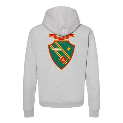 4th Tank Battalion, "53 Days", USMC, United States Marine Corps Hoodie