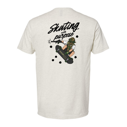 Skating With Purpose - Marine in Skate (marpat forest) Shirt