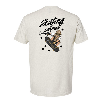 Skating With Purpose - Marine in Skate (marpat desert) Shirt