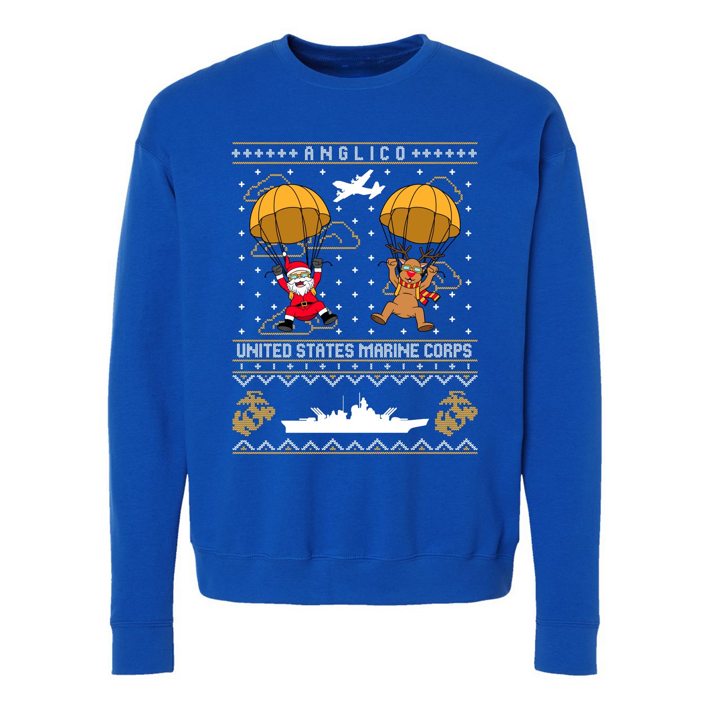 ANGLICO United States Marine Corps Ugly Christmas Sweaters